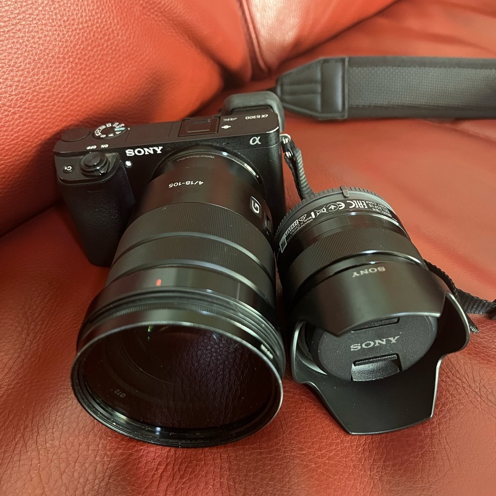 Sony a6300 with 2 lenses